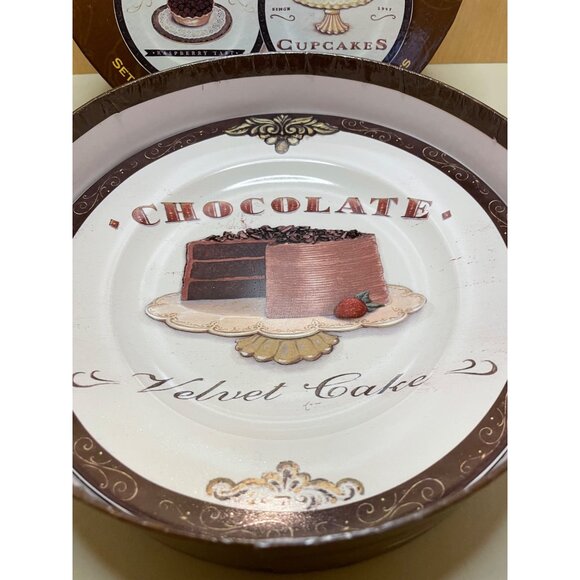 Oneida Angela Staehling Salad / Dessert Plates "Sweets" Set of 4 w/ Box - Picture 5 of 8